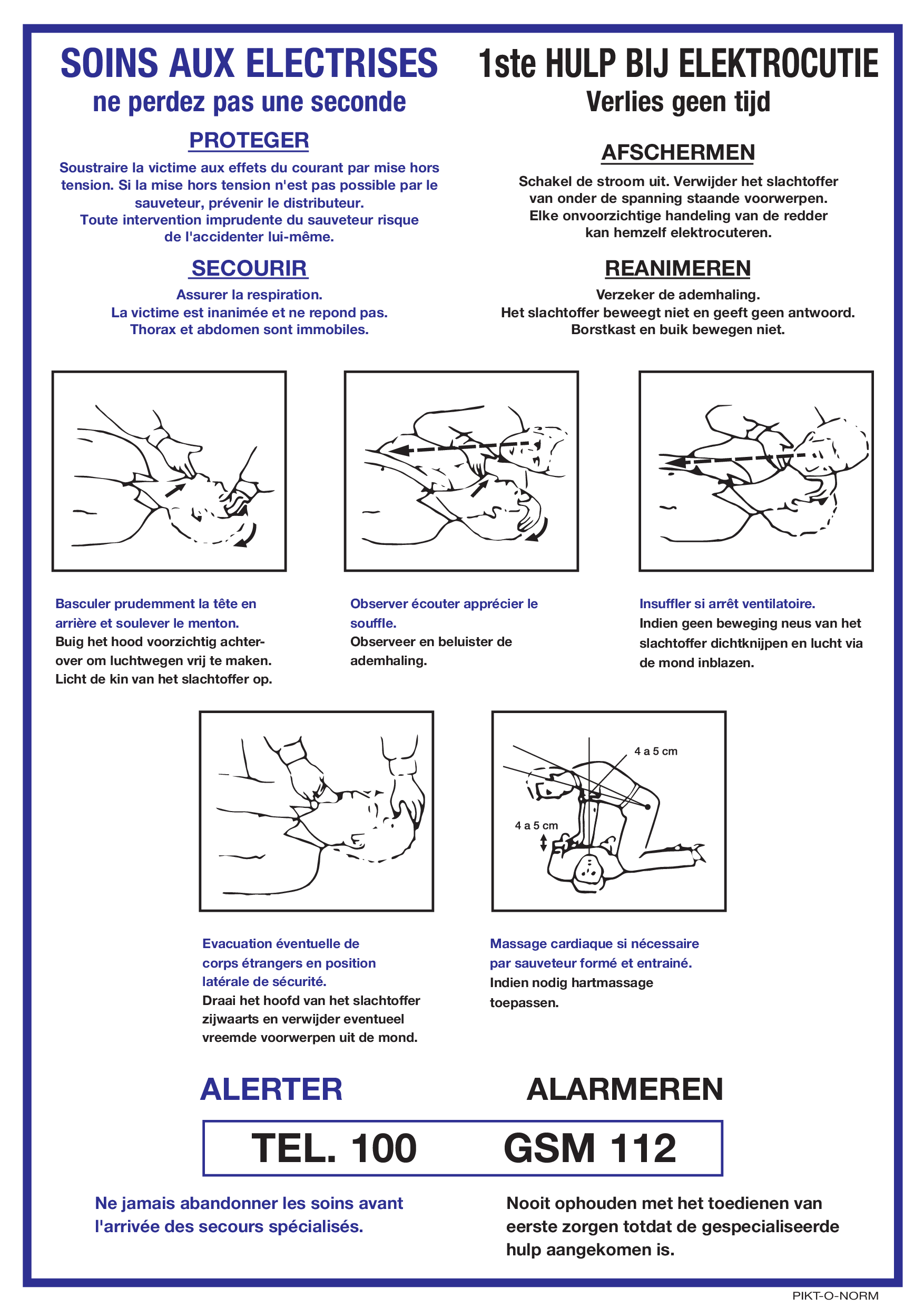 SOINS AUX ELECTRISES. EERSTE HULP BIJ...