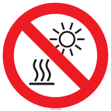 NE PAS EXPOSER AUX RAYONNEMENT SOLAIRE..