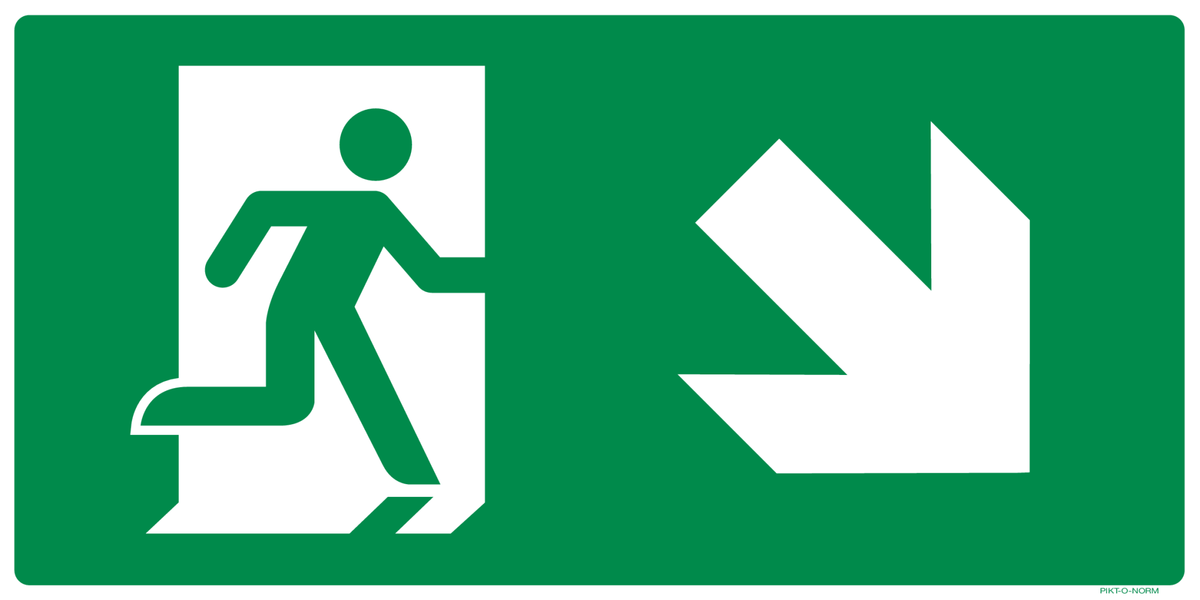 VLUCHTWEG, TRAP RECHTS NAAR BENEDEN