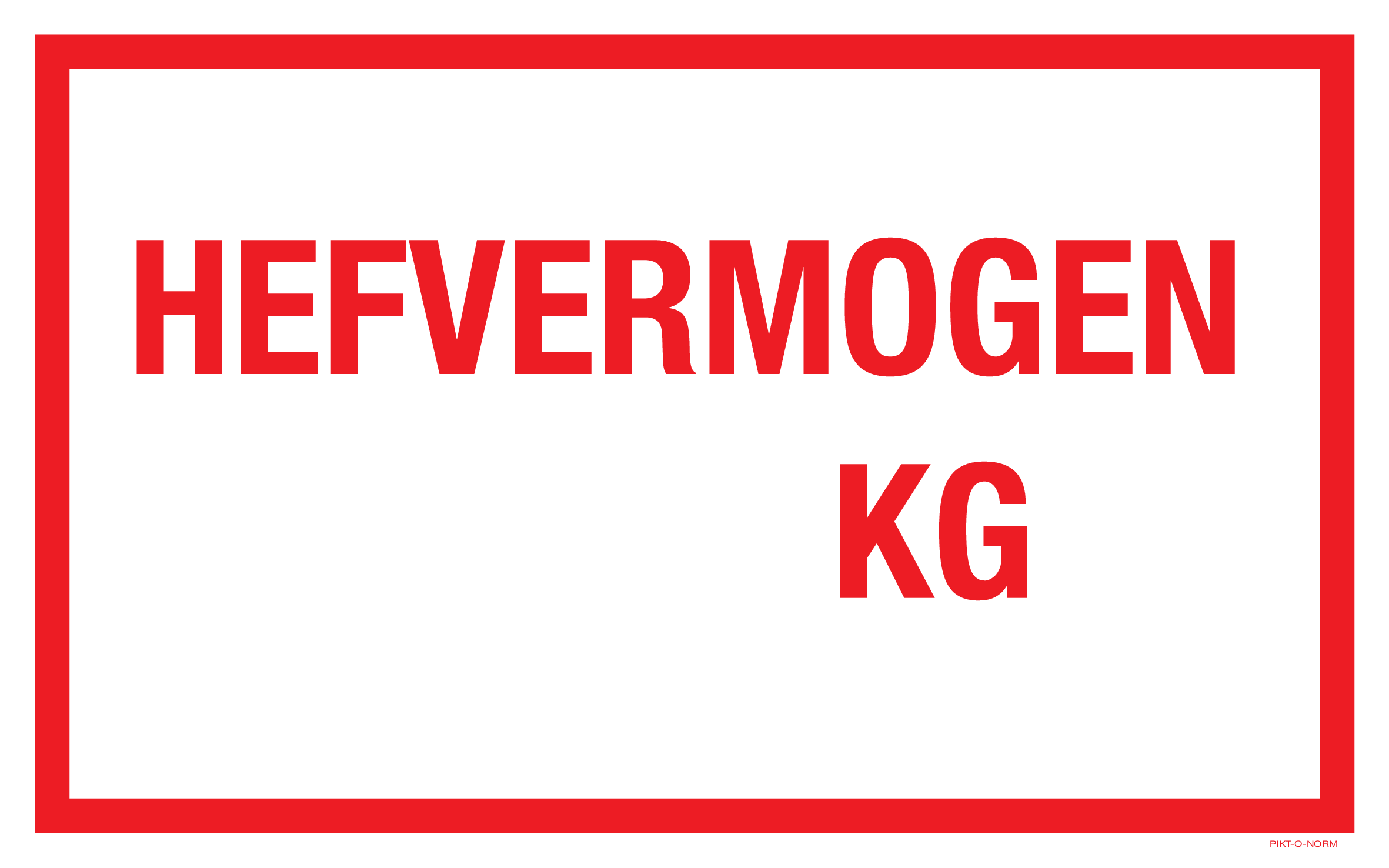 HEFVERMOGEN .....KG