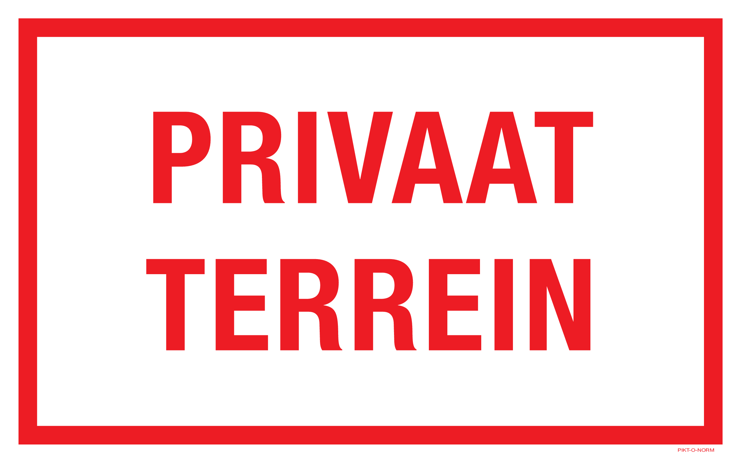 PRIVAAT TERREIN