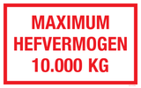 MAXIMUM HEFVERMOGEN .....KG