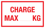 CHARGE MAX.....KG