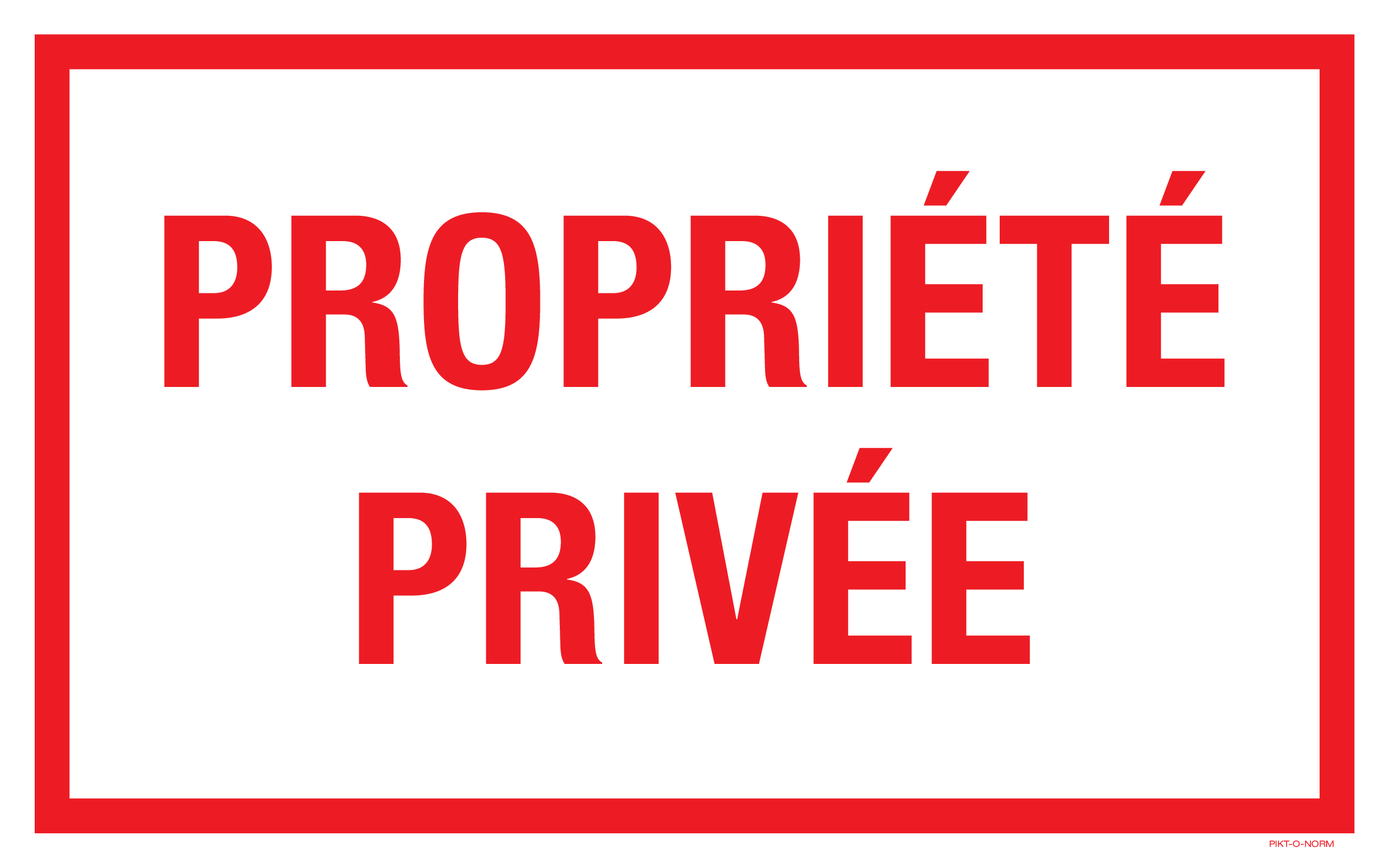 PROPRIETE PRIVEE