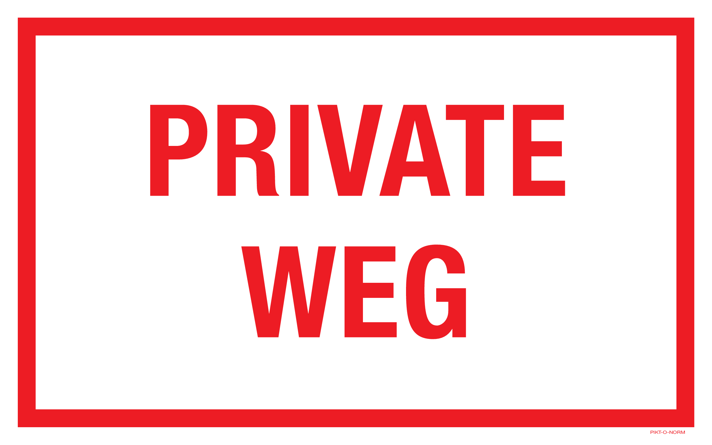 PRIVATE WEG