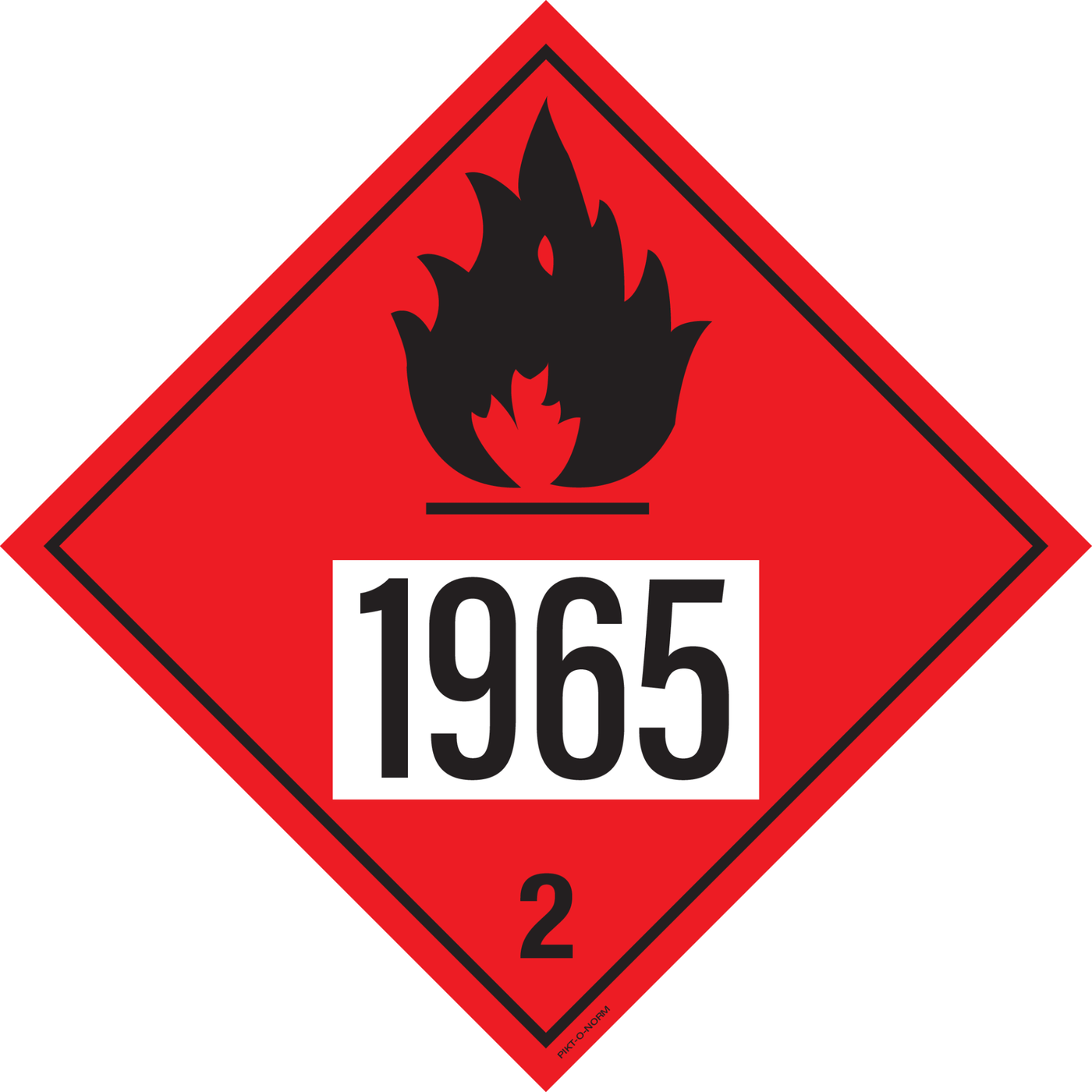 IMO 2.1. GAZ INFLAMMABLES A UN 1965