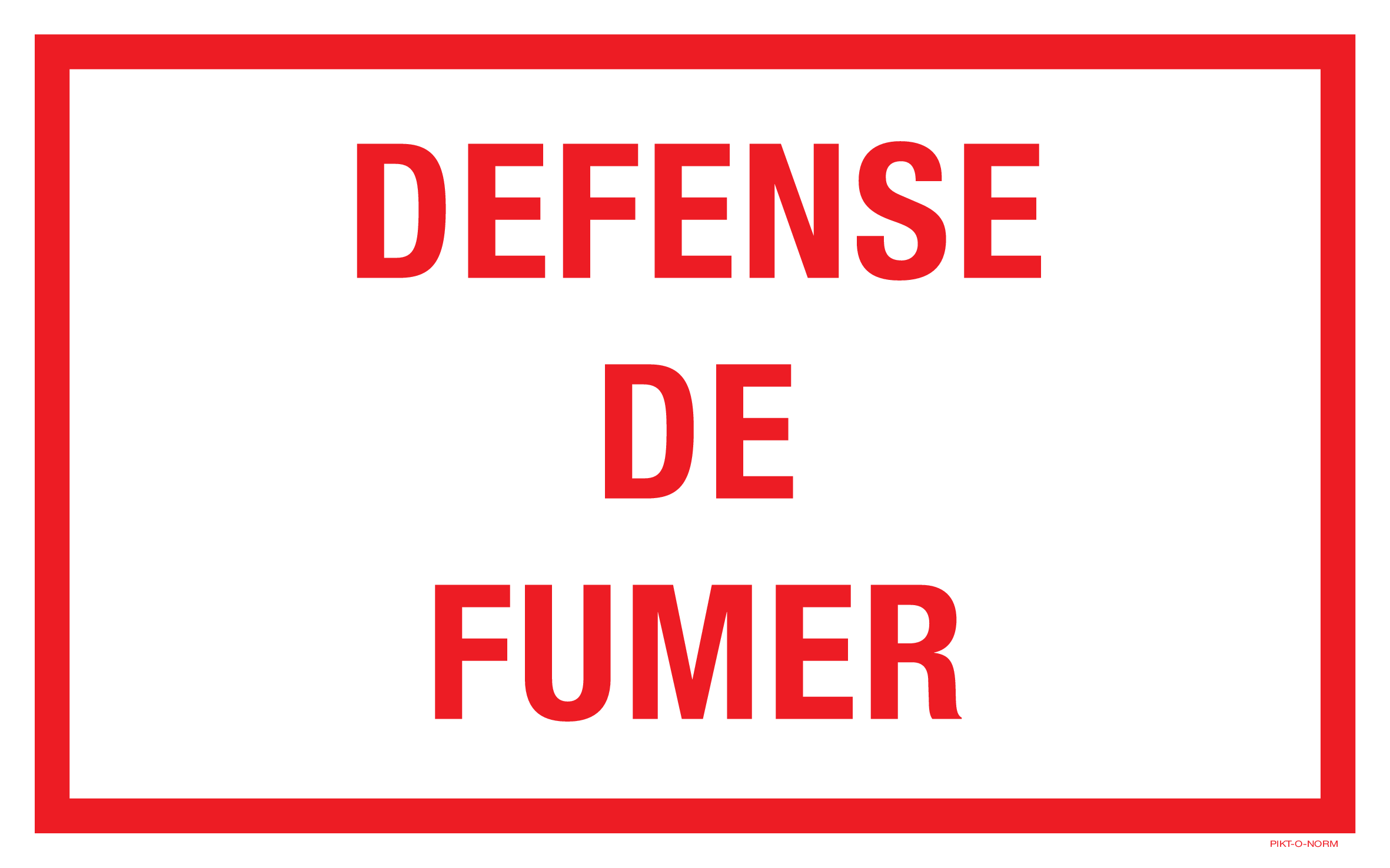 DEFENSE DE FUMER