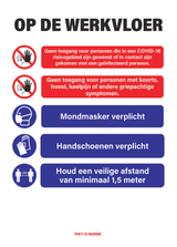 COVID-19, OP DE WERKVLOER