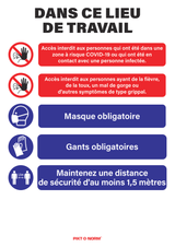 COVID-19, ZONE DE TRAVAIL