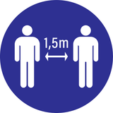 SOCIAL DISTANCING 1,5 M