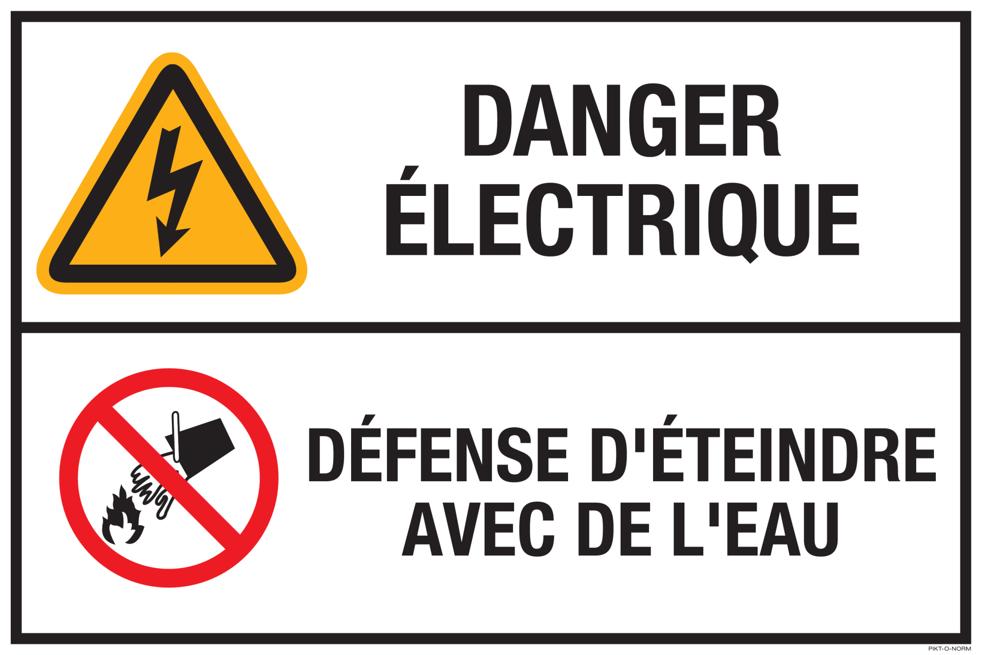 DANGER ELECTRIQUE...