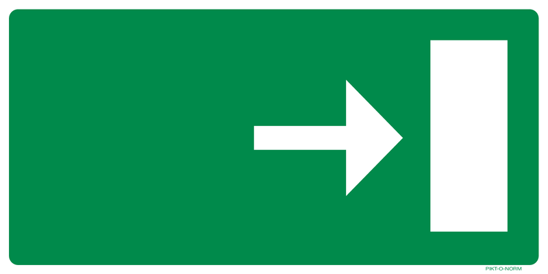 VLUCHTWEG, RICHTINGSPIJL LINKS OF RECHTS