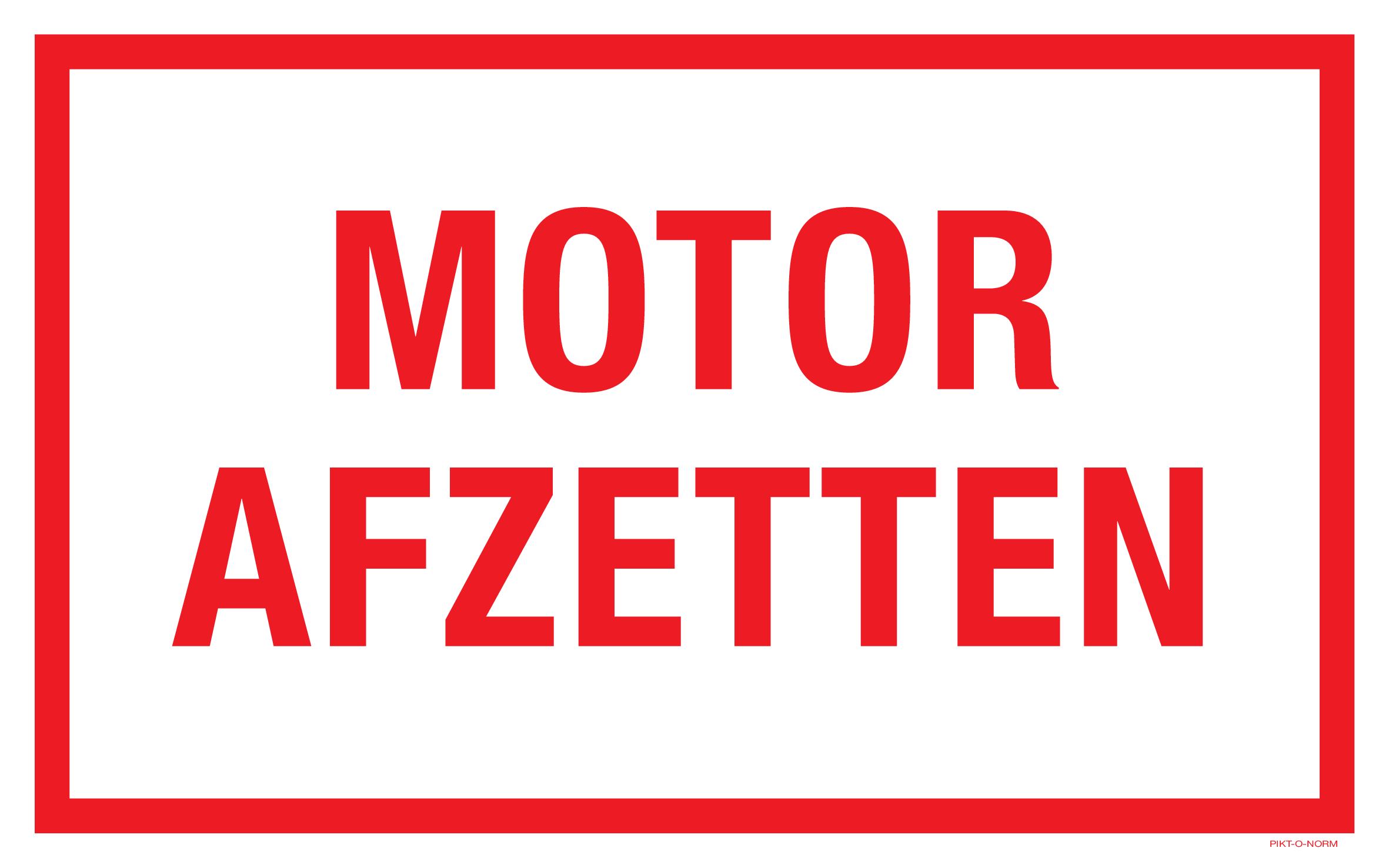 MOTOR AFZETTEN