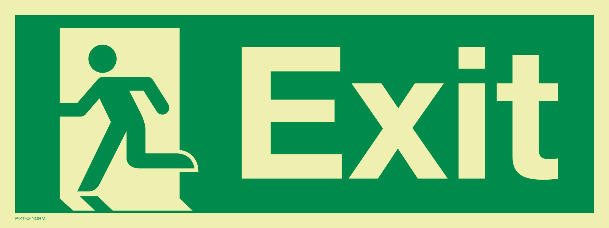 EXIT WITH RUNNING MAN LEFT