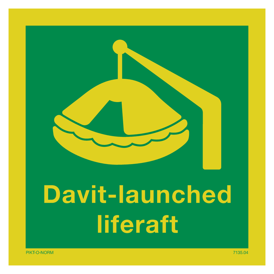 DAVIT-LAUNCHED LIFERAFT