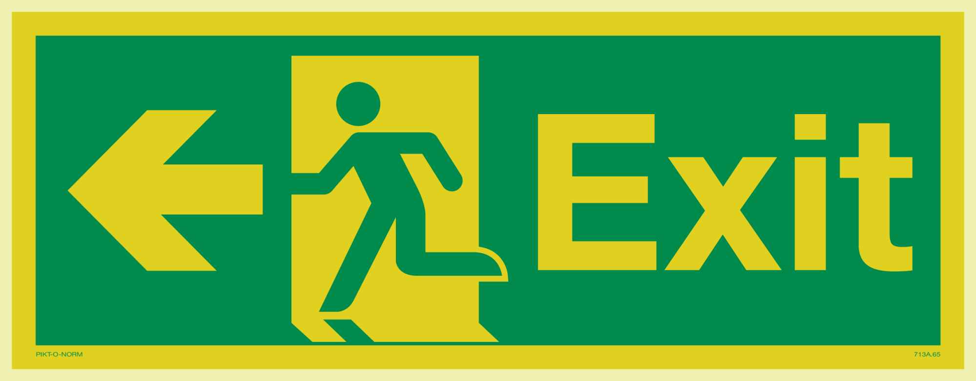 EXIT WITH RUNNING MAN LEFT