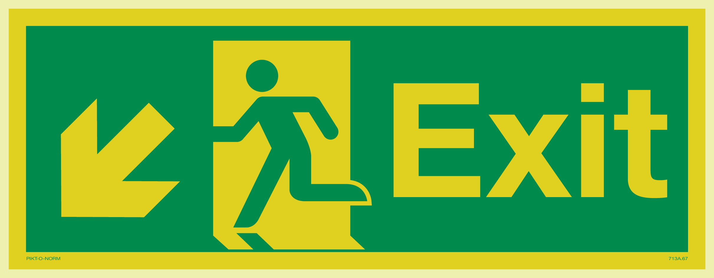 EXIT WITH RUNNING MAN DOWN LEFT