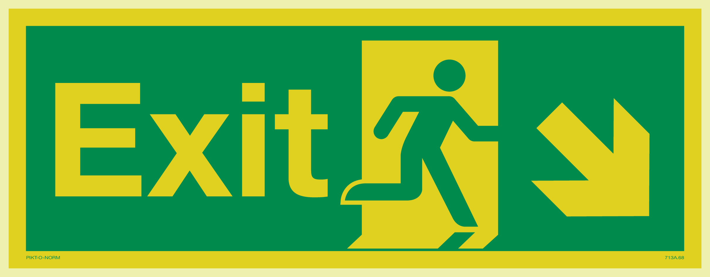 EXIT WITH RUNNING MAN DOWN RIGHT