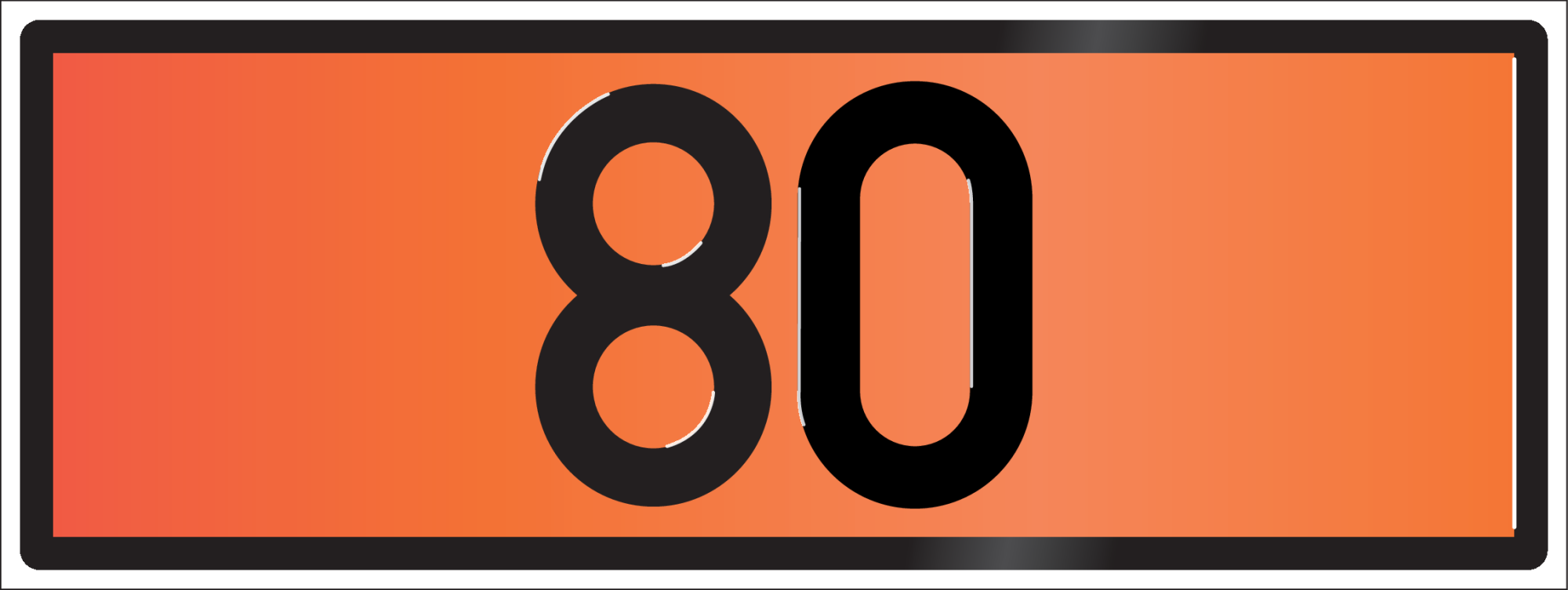 HALF ADR BORD, CODE 80