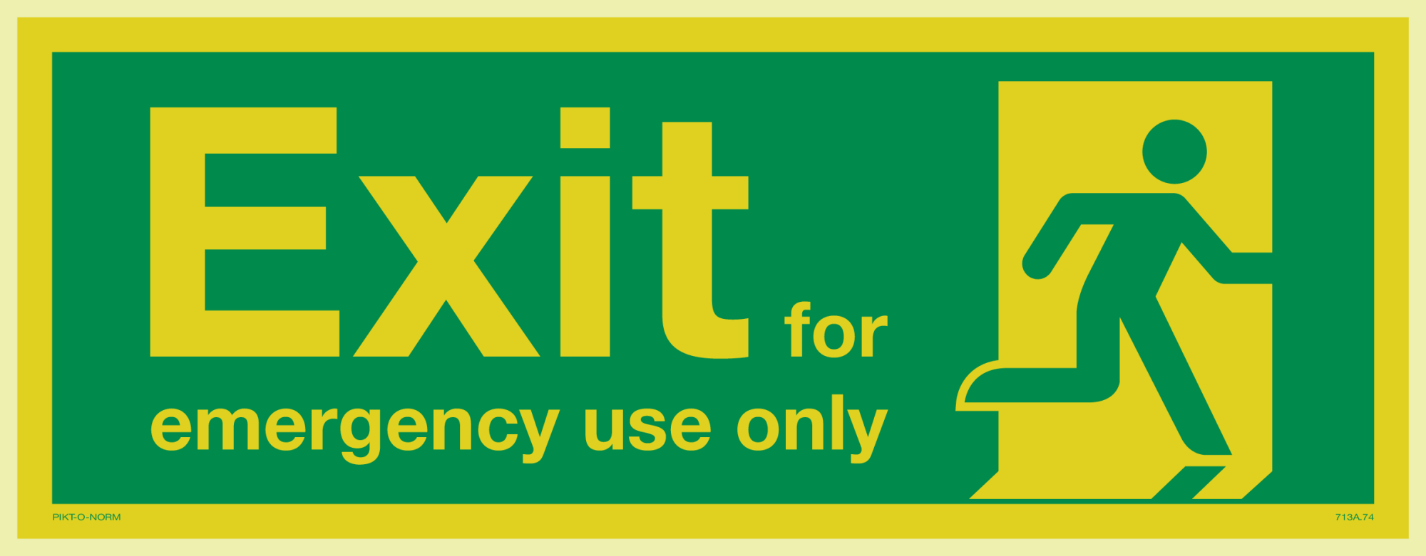 EXIT FOR EMERGENCY USE ONLY