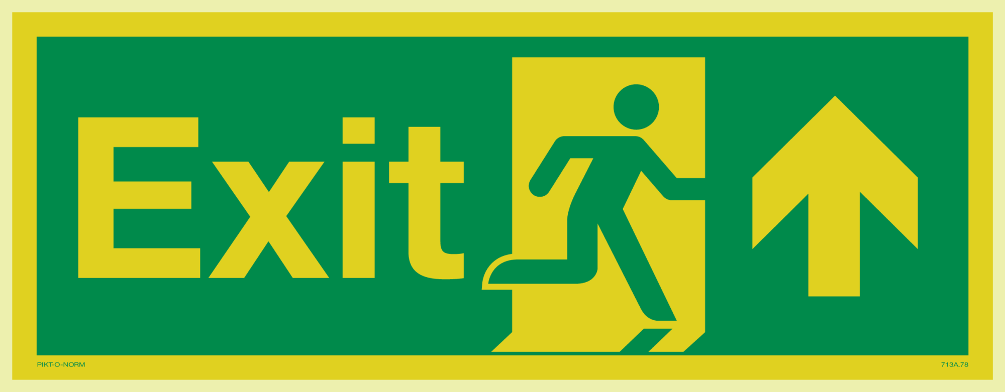 EXIT WITH RUNNING MAN AND ARROW UP