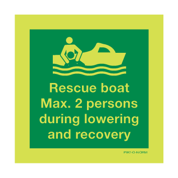 RESCUE BOAT MAX. 2 PERSONS