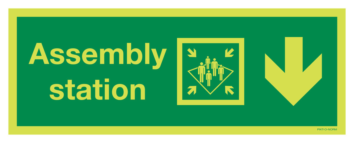 ASSEMBLY STATION ARROW DOWN
