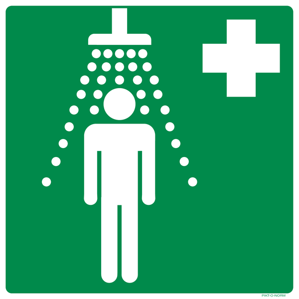 VEILIGHEIDSDOUCHE ISO7010-E012