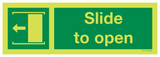 SLIDE TO OPEN ARROW LEFT