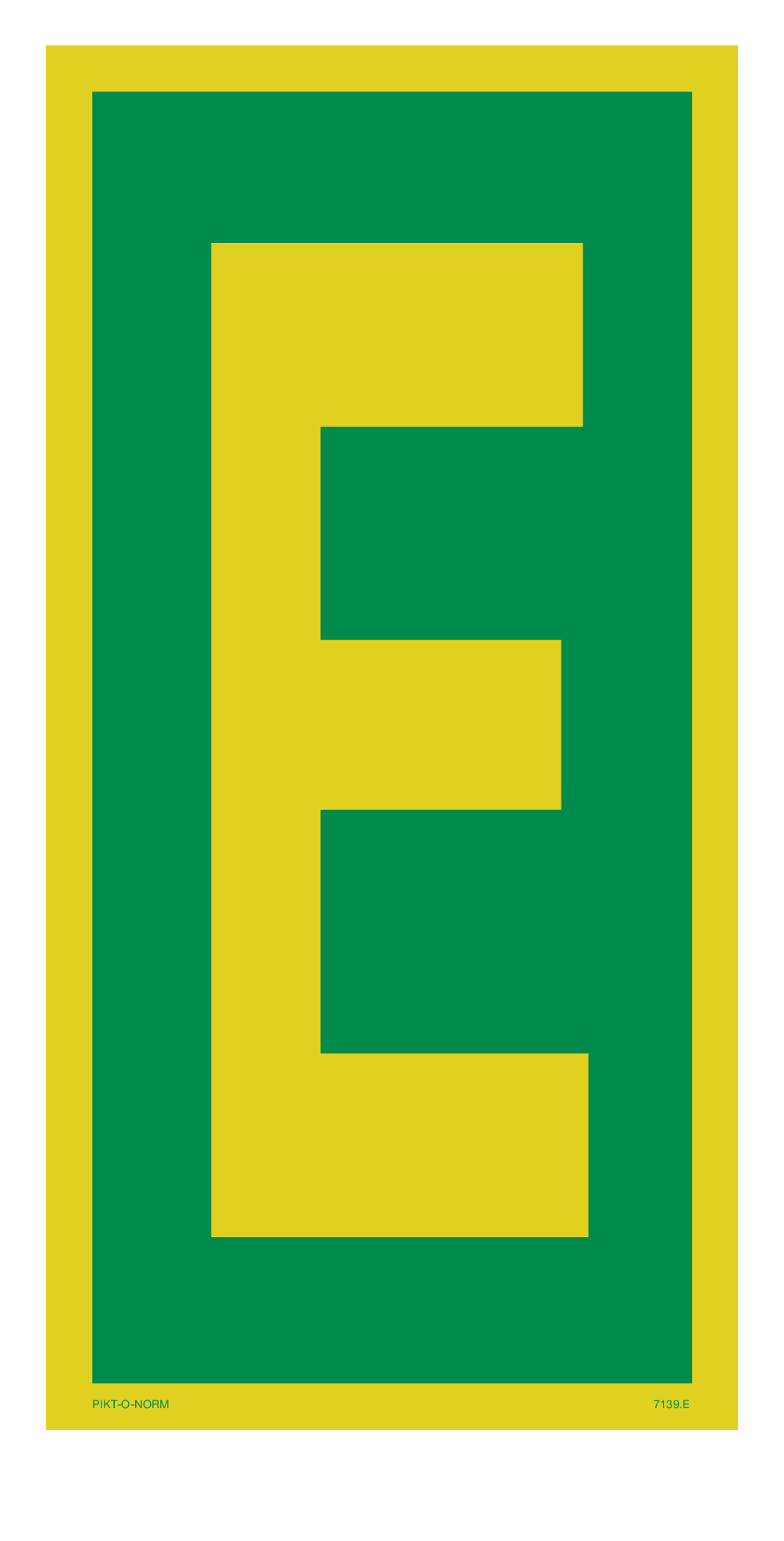 LETTER E