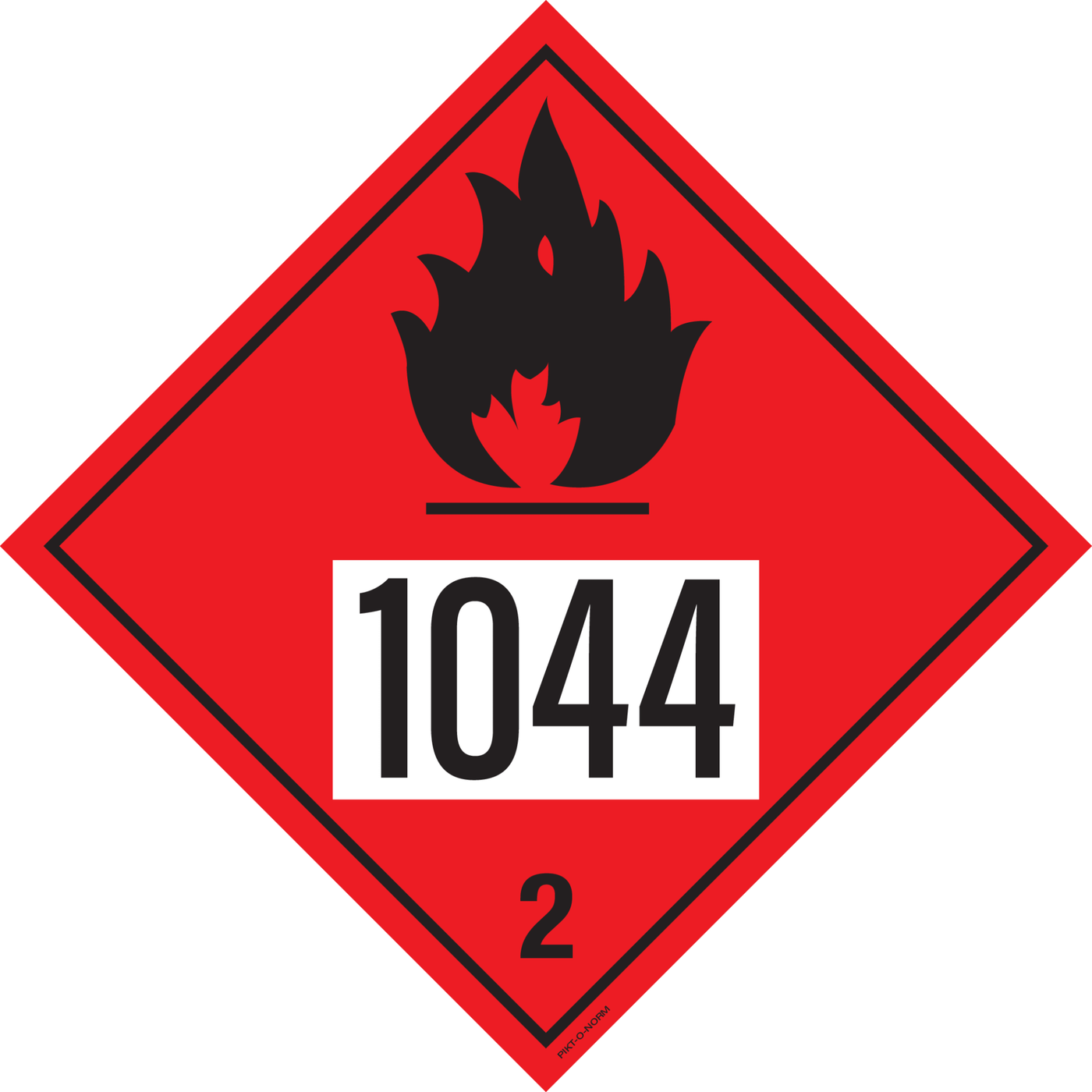IMO 2.1. BRANDBARE GASSEN MET UN 1044
