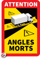 ATTENTION ANGLES MORTS VRACHTWAGENS