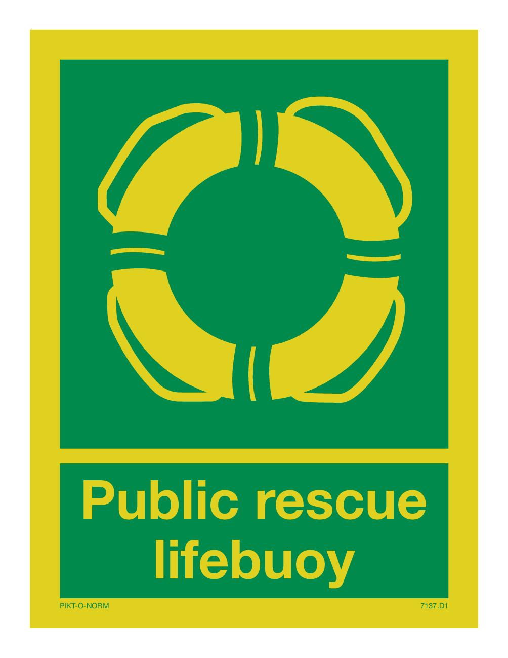 PUBLIC RESCUE LIFEBUOY