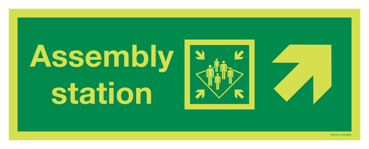 ASSEMBLY STATION ARROW DIAG.UP RIGHT