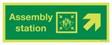 ASSEMBLY STATION ARROW DIAG.UP RIGHT