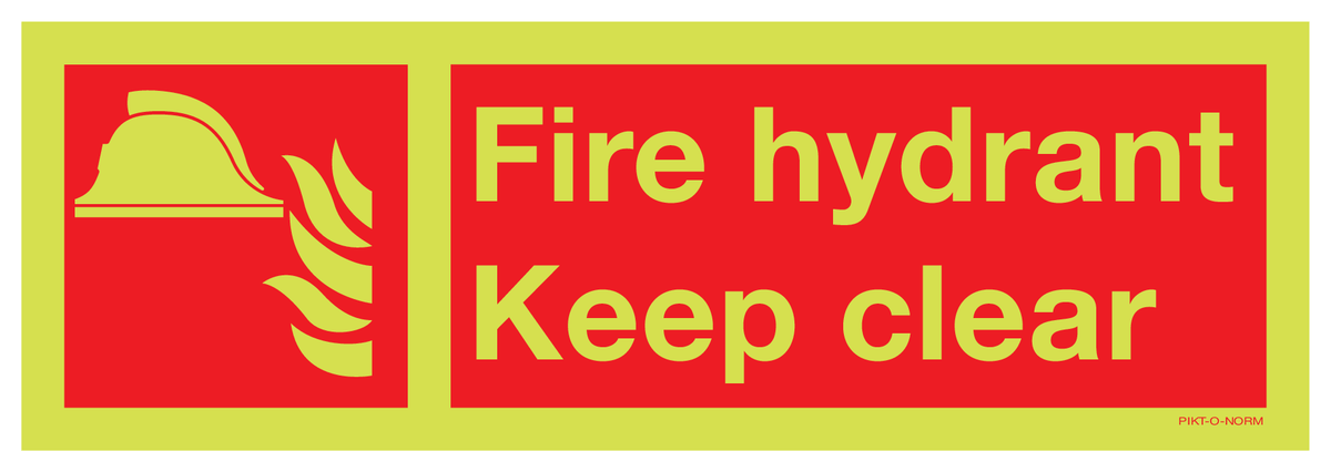 FIRE HYDRANT KEEP CLEAR