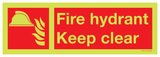 FIRE HYDRANT KEEP CLEAR