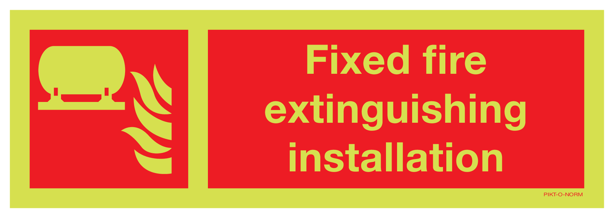 FIXED FIRE EXTINGUISHING INSTALLATION