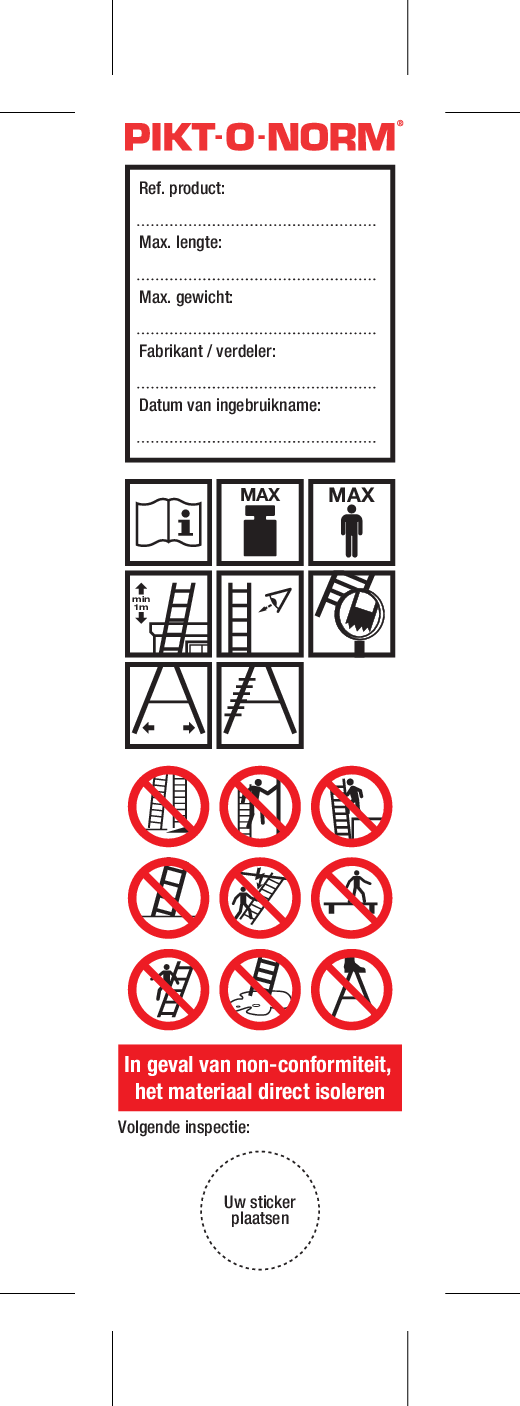 CONTROLE LADDER NEDERLANDS