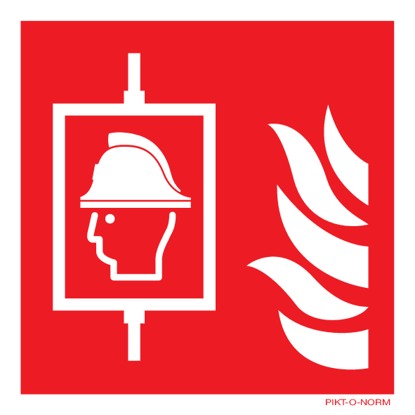 BRANDWEERLIFT ISO7010-F017