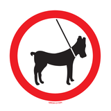 HONDEN AAN DE LEIBAND VERBODEN