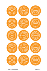2025, PASTILLES CALENDRIER ORANGE