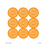 2025, PASTILLES CALENDRIER ORANGE