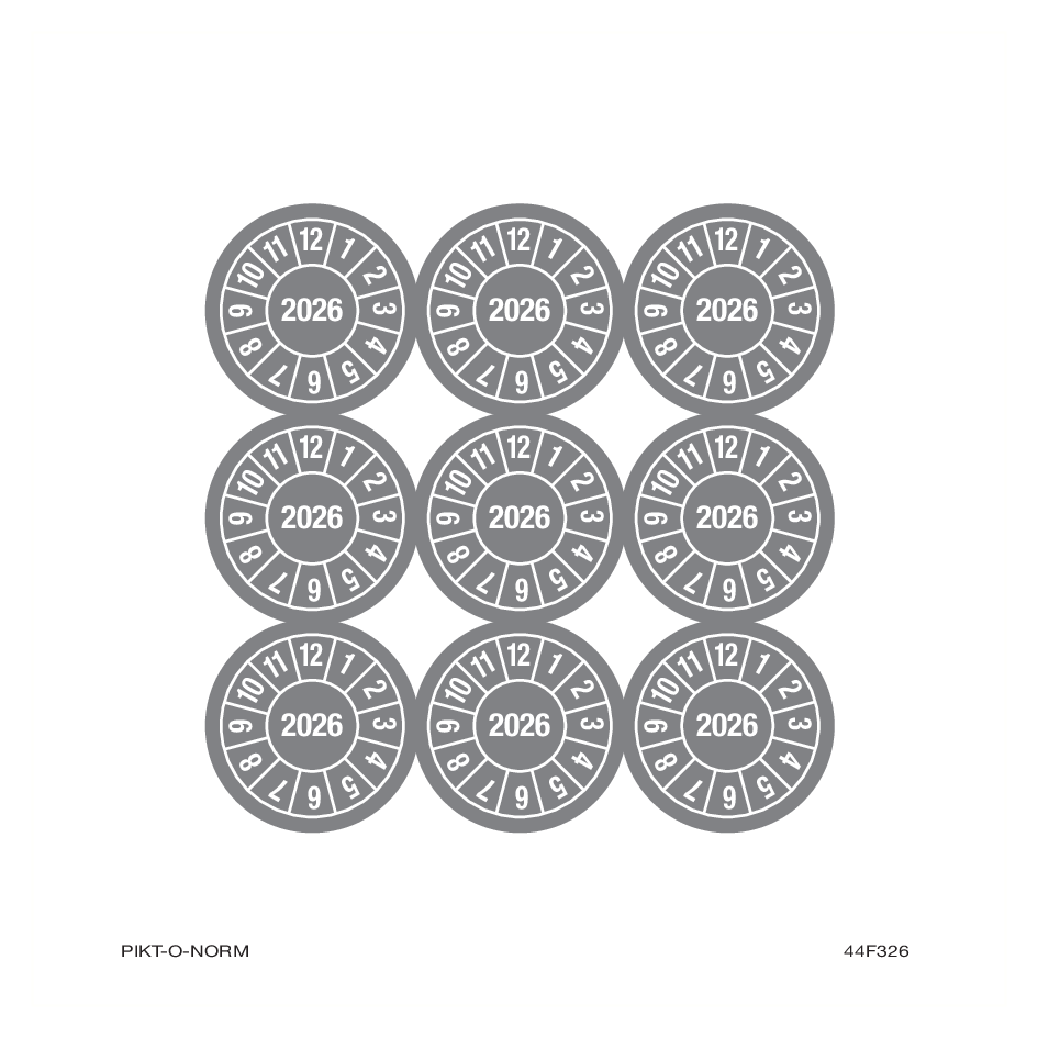 2026, PASTILLES CALENDRIER GRIS