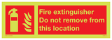 FIRE EXTINGUISHER. DO NOT REMOVE FROM...
