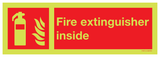 FIRE EXTINGUISHER INSIDE