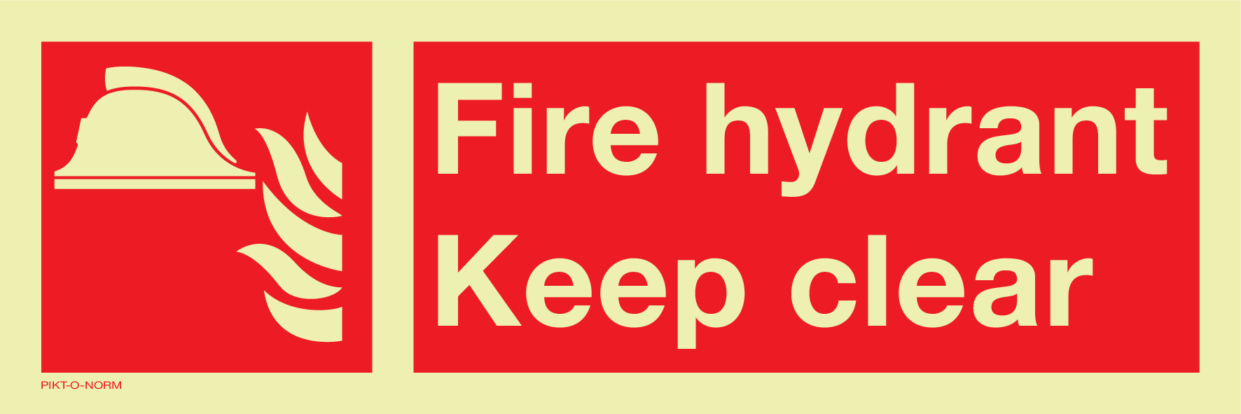 FIRE HYDRANT KEEP CLEAR