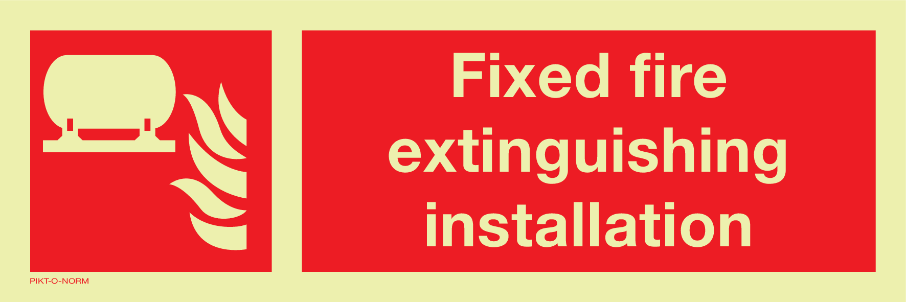 FIXED FIRE EXTINGUISHING INSTALLATION