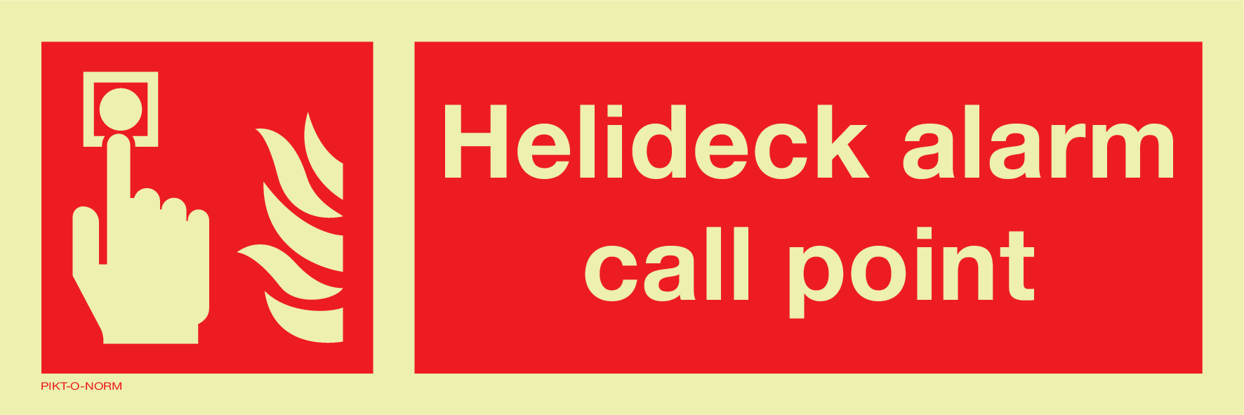 HELIDECK ALARM CALL POINT