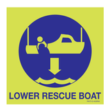 LOWER RESCUE BOAT